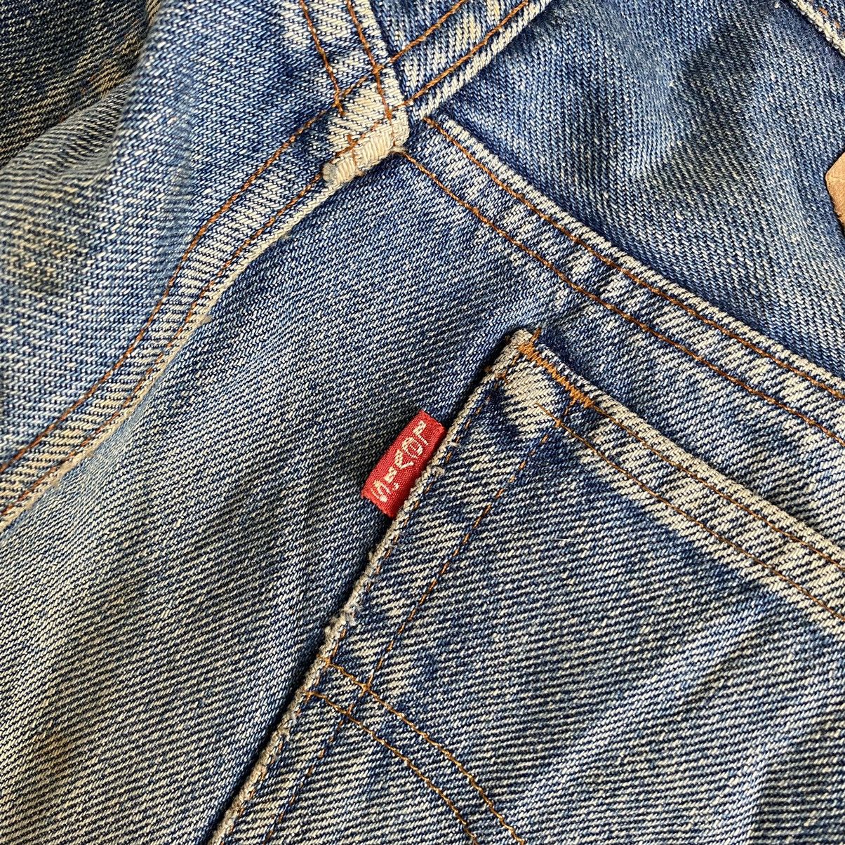 Levi's Vintage 70’s 80's Levi's 501 Ripped Selvedge Denim Jeans Size US 29 - 18 Thumbnail