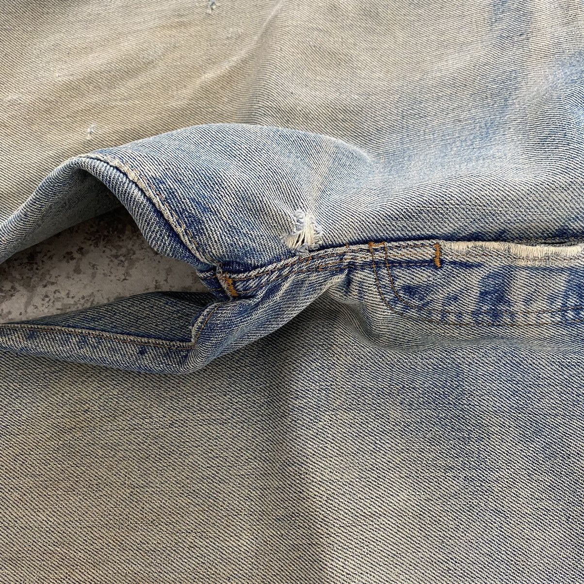 Levi's Vintage 70’s 80's Levi's 501 Ripped Selvedge Denim Jeans Size US 31 - 9 Thumbnail