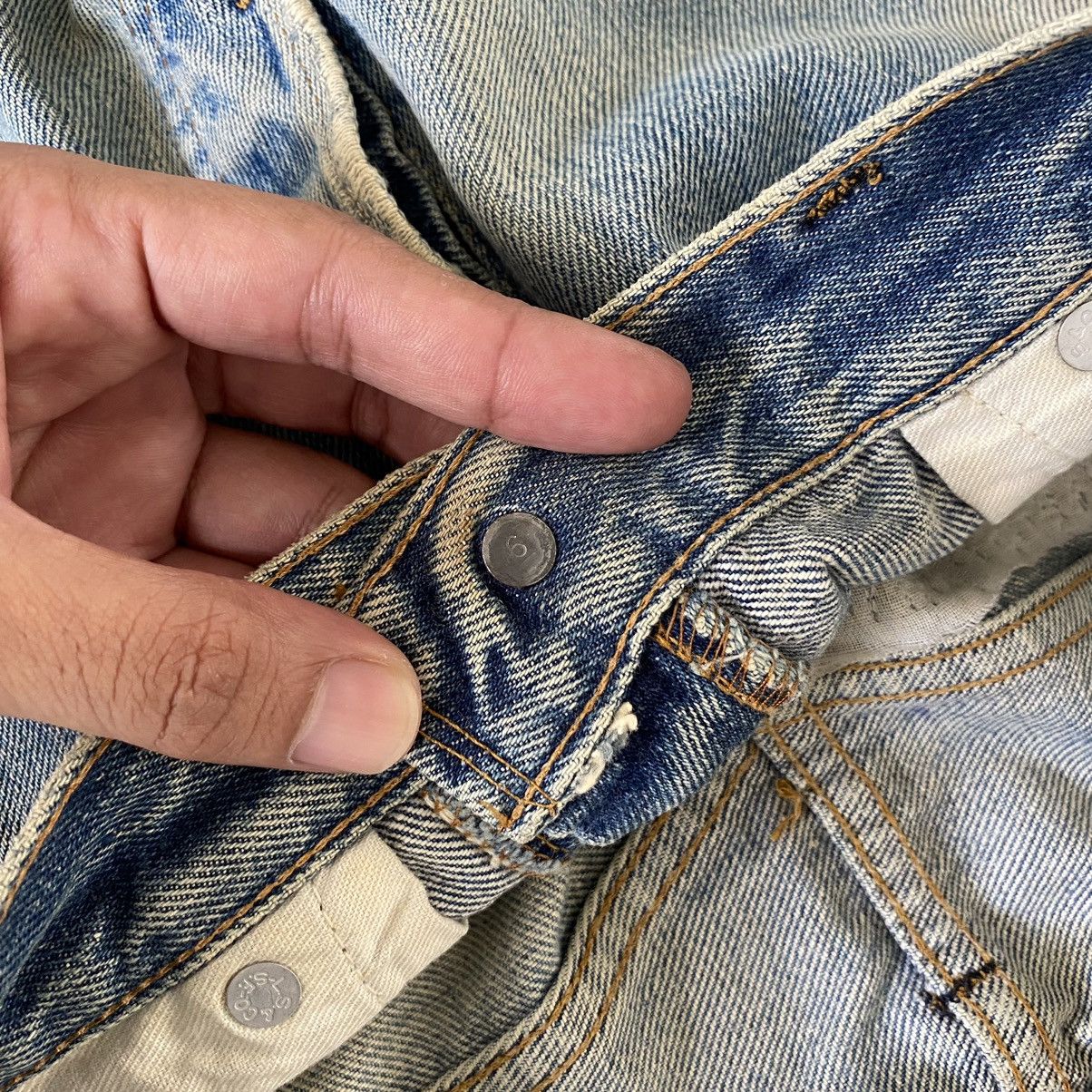 Levi's Vintage 70’s 80's Levi's 501 Ripped Selvedge Denim Jeans Size US 31 - 11 Thumbnail