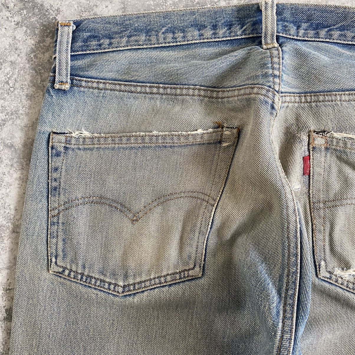 Levi's Vintage 70’s 80's Levi's 501 Ripped Selvedge Denim Jeans Size US 31 - 18 Thumbnail