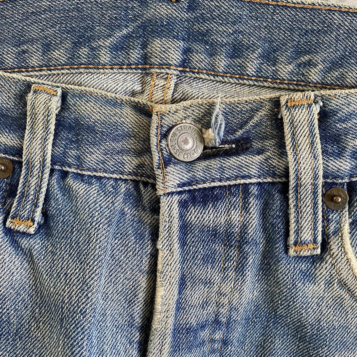 Levi's Vintage 70’s 80's Levi's 501 Ripped Selvedge Denim Jeans Size US 31 - 10 Thumbnail