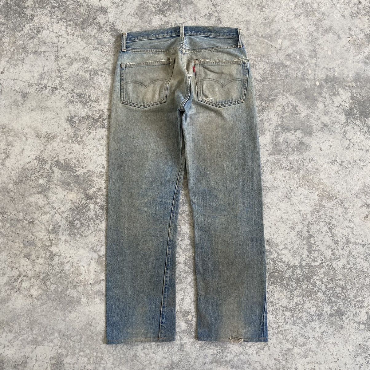 Levi's Vintage 70’s 80's Levi's 501 Ripped Selvedge Denim Jeans Size US 31 - 13 Thumbnail