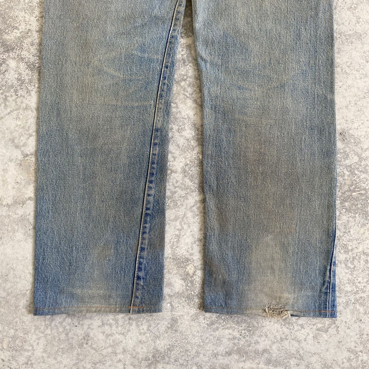 Levi's Vintage 70’s 80's Levi's 501 Ripped Selvedge Denim Jeans Size US 31 - 15 Thumbnail