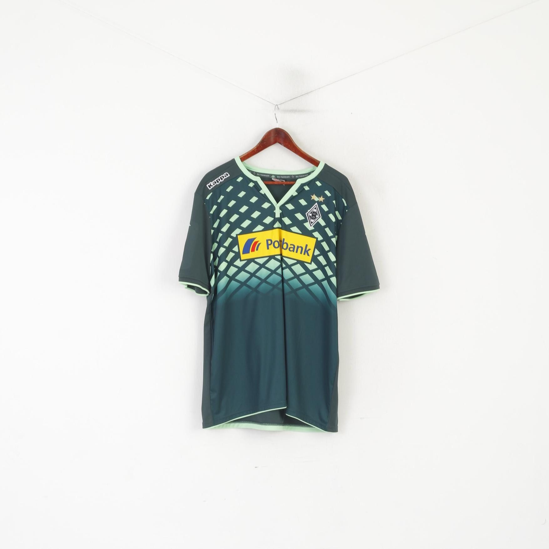 Kappa Kappa Men XXL Shirt Black Borussia Monchengladbach 2550 Size US XXL / EU 58 / 5 - 1 Thumbnail