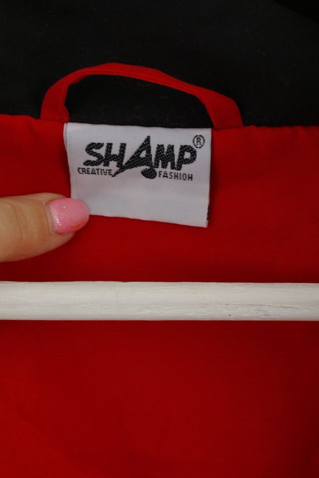 Vintage Shamp Men XL Jacket Black Red All Sports Activewear 0620 Size US XL / EU 56 / 4 - 4 Thumbnail