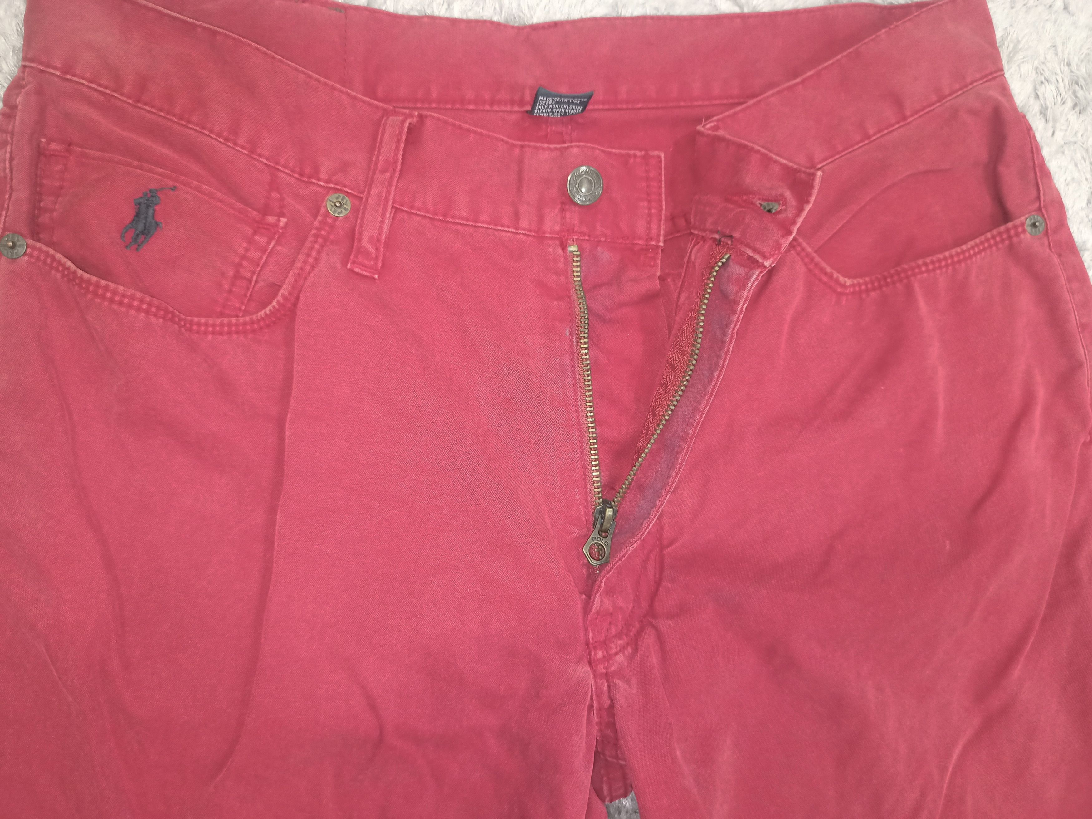 Polo Ralph Lauren Vintage Polo Ralph Lauren Red Denim Pants Size US 33 - 7 Thumbnail