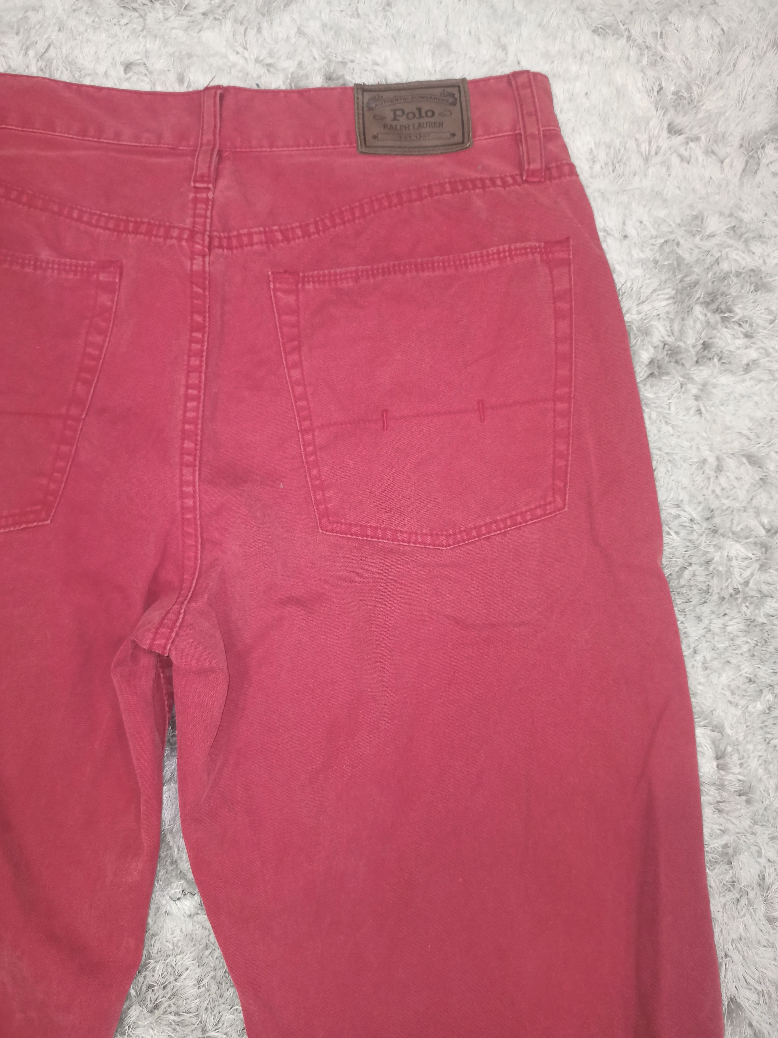 Polo Ralph Lauren Vintage Polo Ralph Lauren Red Denim Pants Size US 33 - 9 Thumbnail