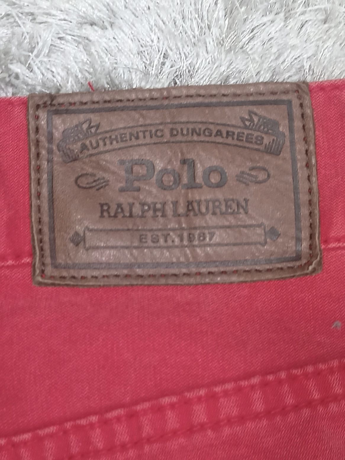 Polo Ralph Lauren Vintage Polo Ralph Lauren Red Denim Pants Size US 33 - 13 Thumbnail