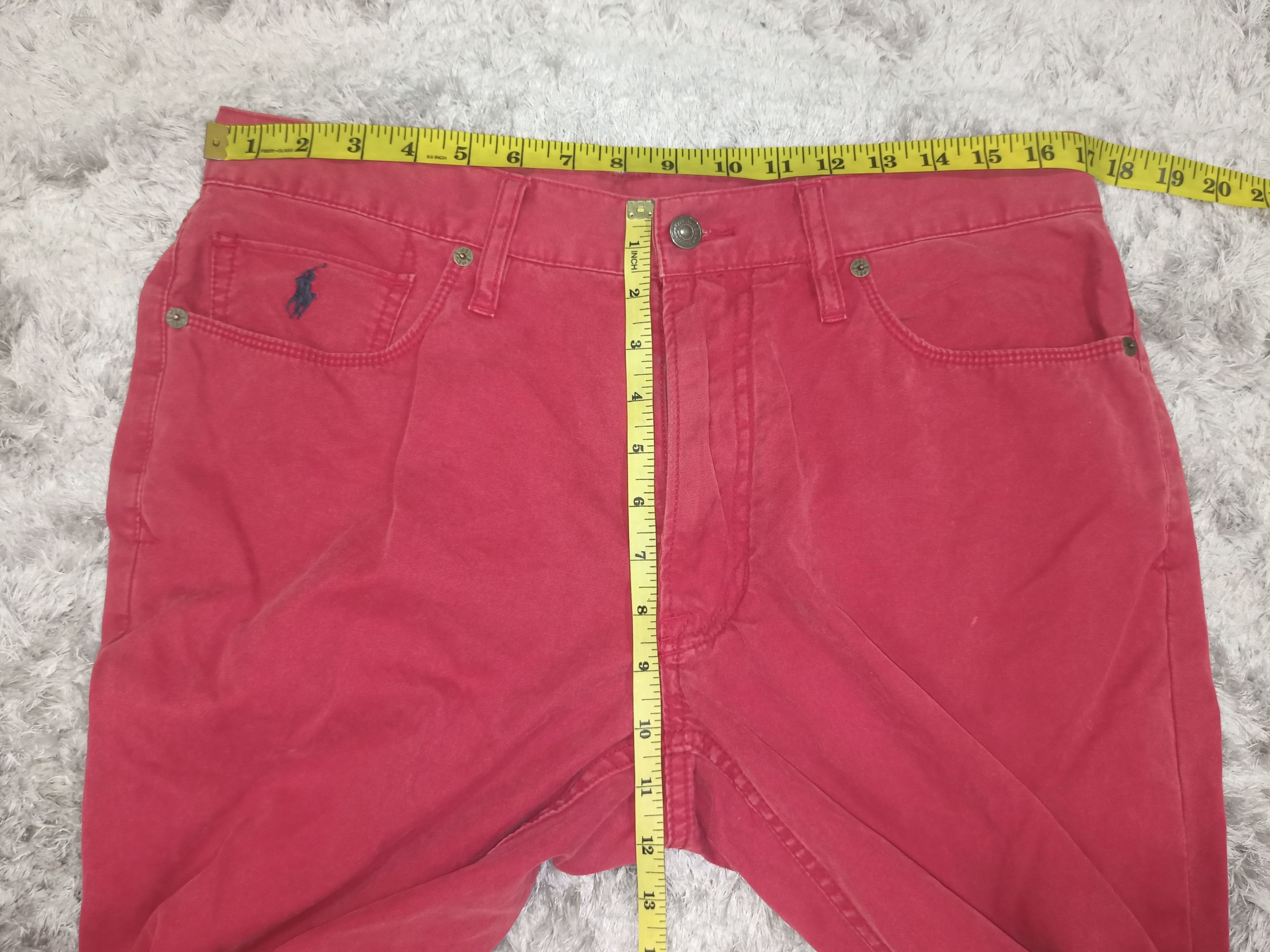 Polo Ralph Lauren Vintage Polo Ralph Lauren Red Denim Pants Size US 33 - 17 Thumbnail