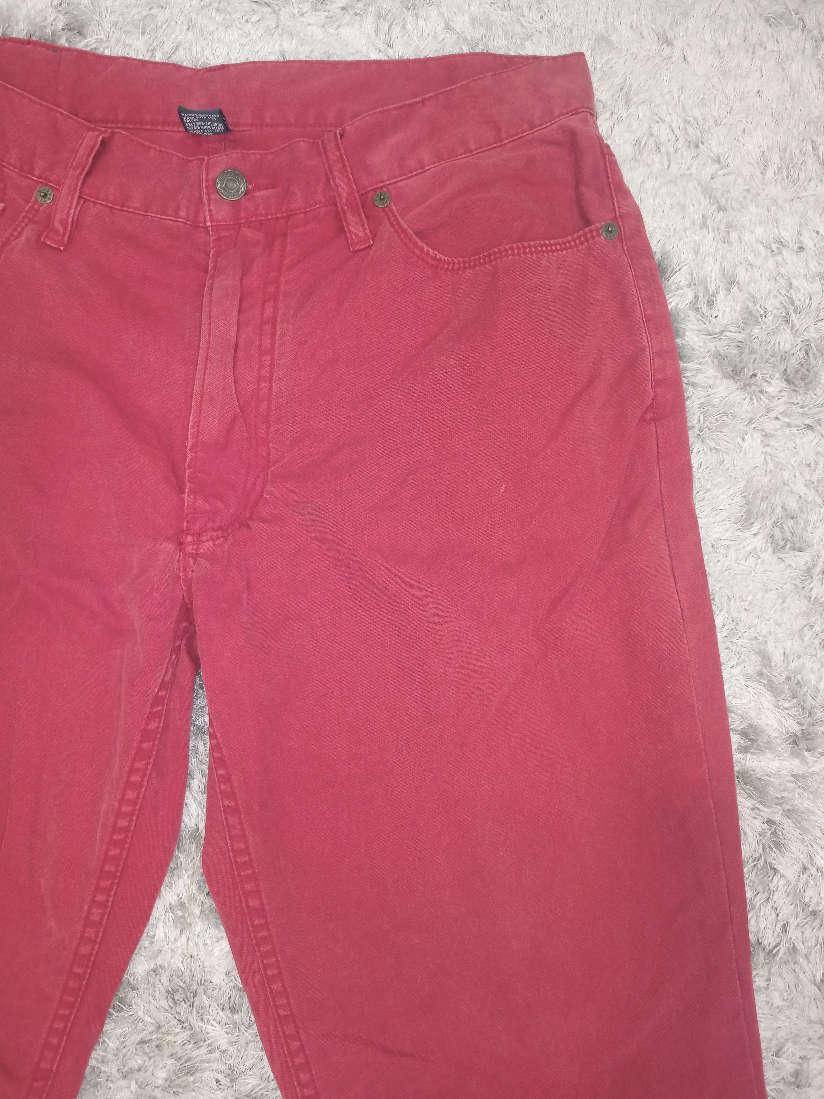 Polo Ralph Lauren Vintage Polo Ralph Lauren Red Denim Pants Size US 33 - 5 Thumbnail