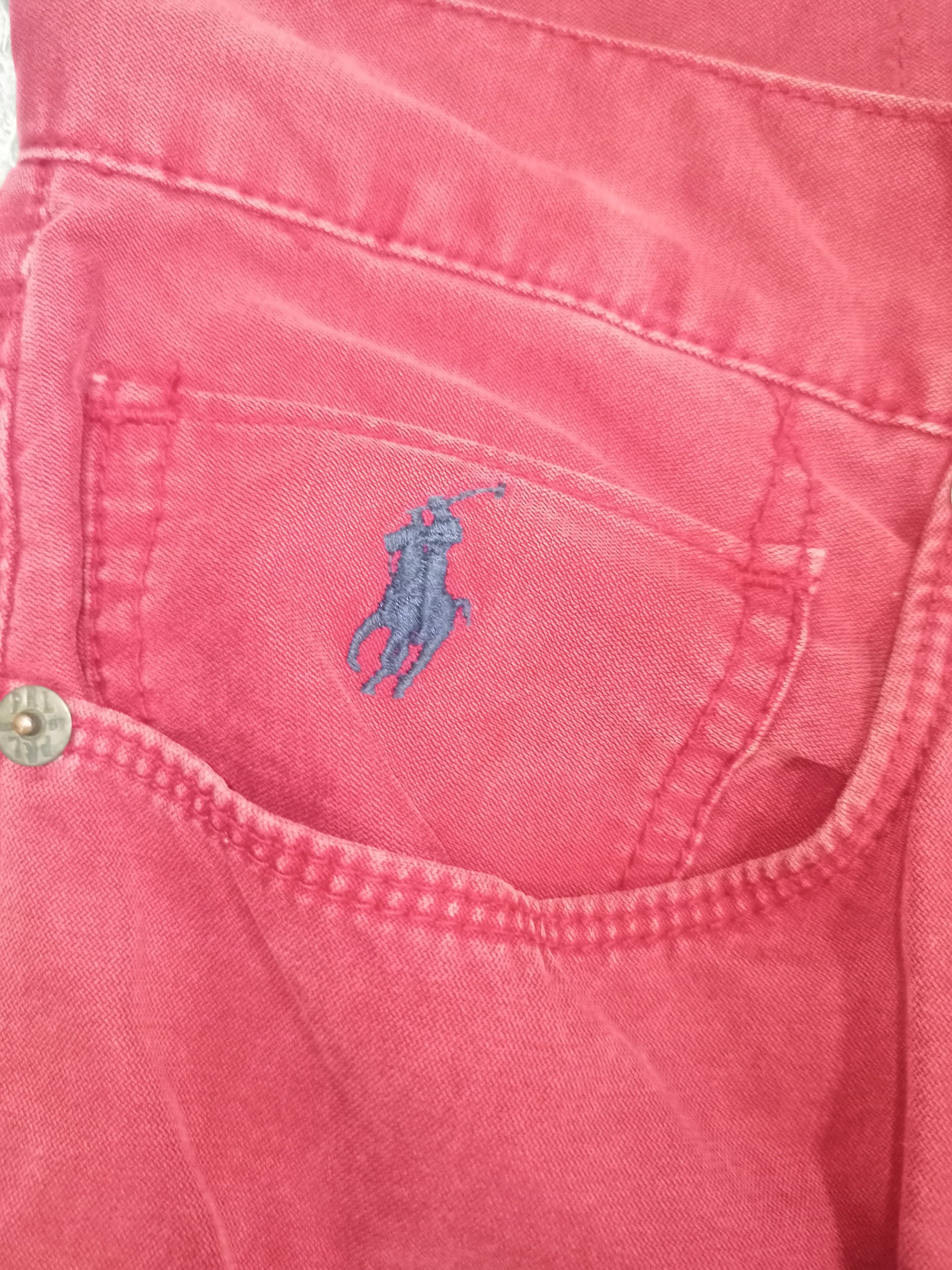 Polo Ralph Lauren Vintage Polo Ralph Lauren Red Denim Pants Size US 33 - 8 Thumbnail