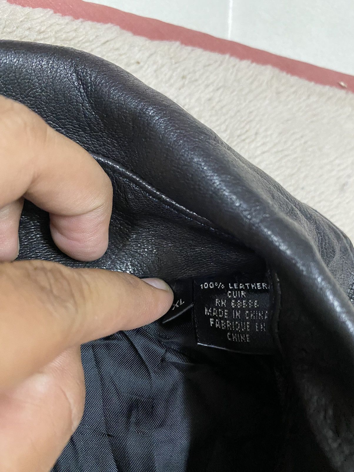 Diesel × Donna Karan Vtg🌑Donna Karan New York Double Collar Leather Jacket Size US XL / EU 56 / 4 - 17 Thumbnail