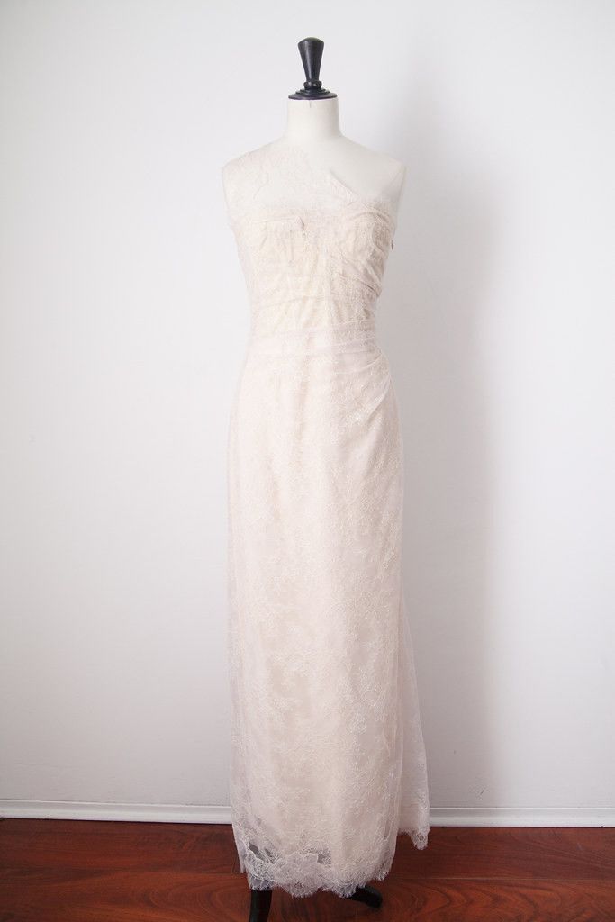 image of Monique Lhuillier Wedding Gown in Nude, Women's (Size Small)