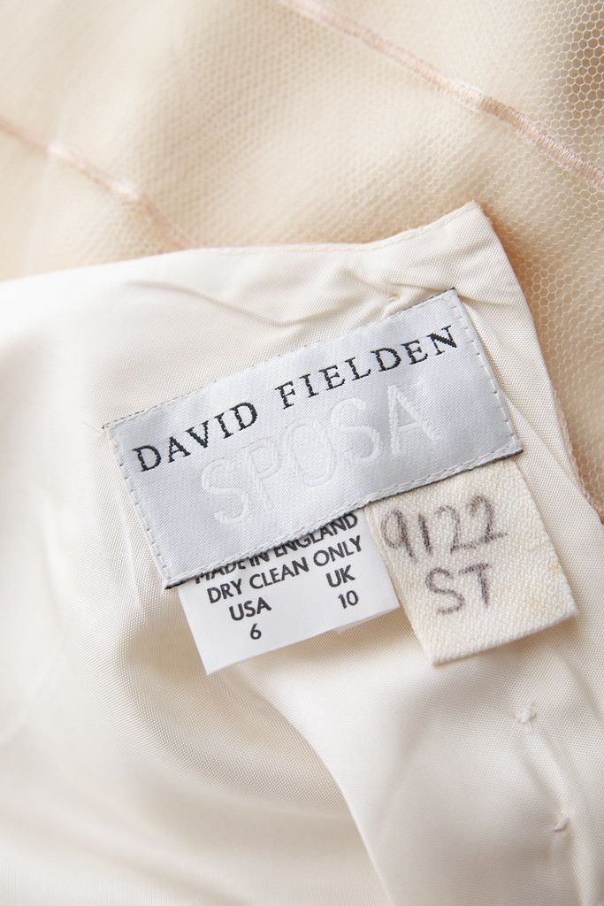Other David Fielden wedding dress Size S / US 4 / IT 40 - 8 Thumbnail