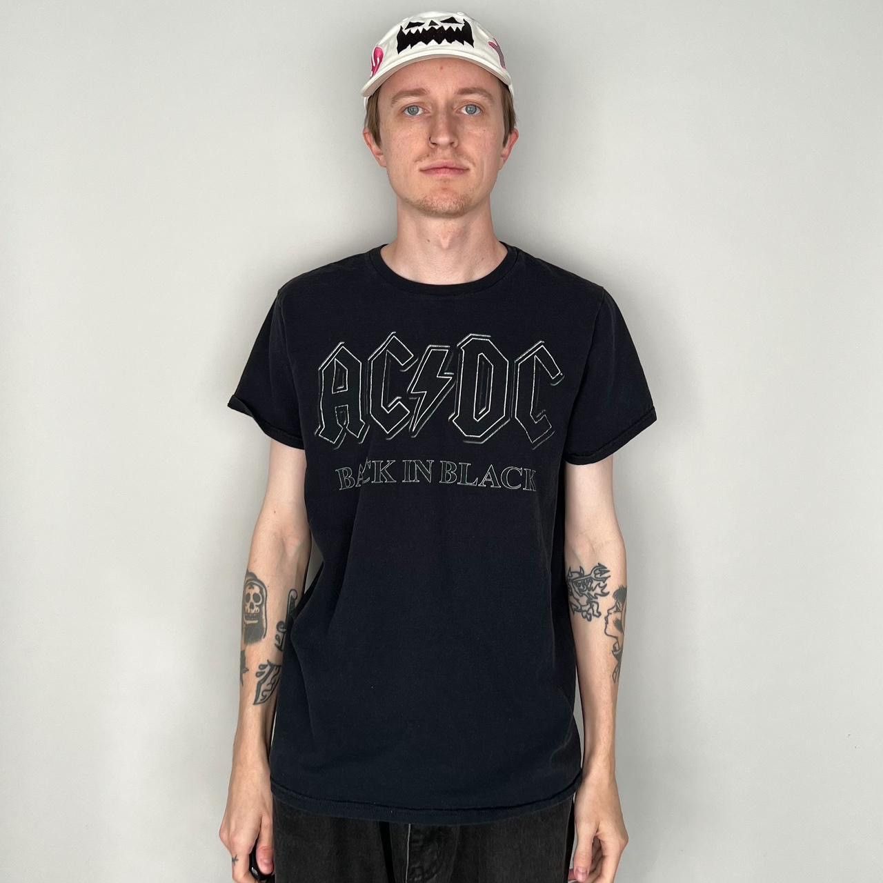ACDC Men's Back In Black T-Shirt - Black Merchandise | Zavvi - Foto 6