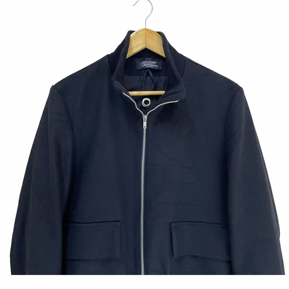 Japanese Brand 💥 Marco Tagliaferri Zipper Wool Bomber Jacket Size US M / EU 48-50 / 2 - 4 Thumbnail