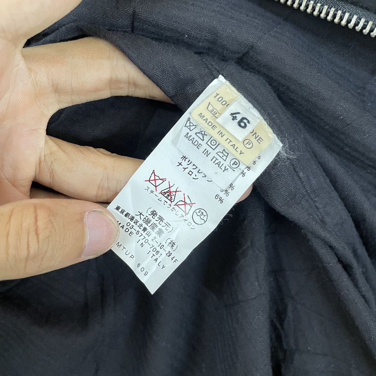 Japanese Brand 💥 Marco Tagliaferri Zipper Wool Bomber Jacket Size US M / EU 48-50 / 2 - 10 Thumbnail