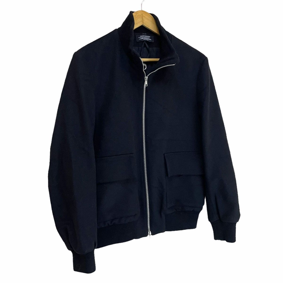Japanese Brand 💥 Marco Tagliaferri Zipper Wool Bomber Jacket Size US M / EU 48-50 / 2 - 2 Thumbnail