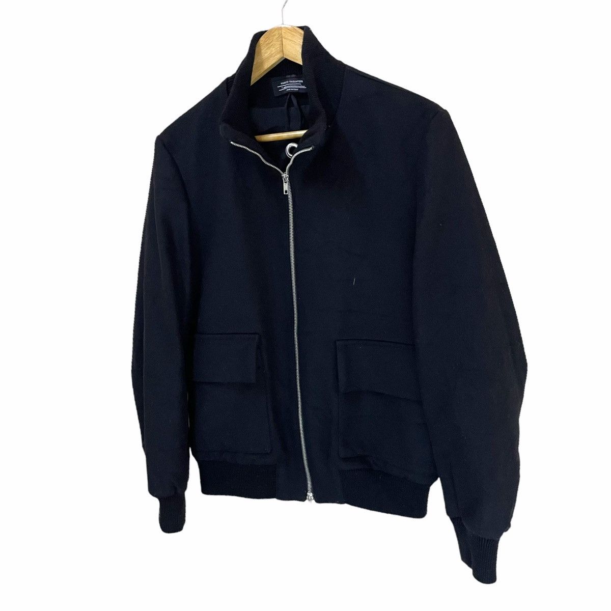 Japanese Brand 💥 Marco Tagliaferri Zipper Wool Bomber Jacket Size US M / EU 48-50 / 2 - 3 Thumbnail