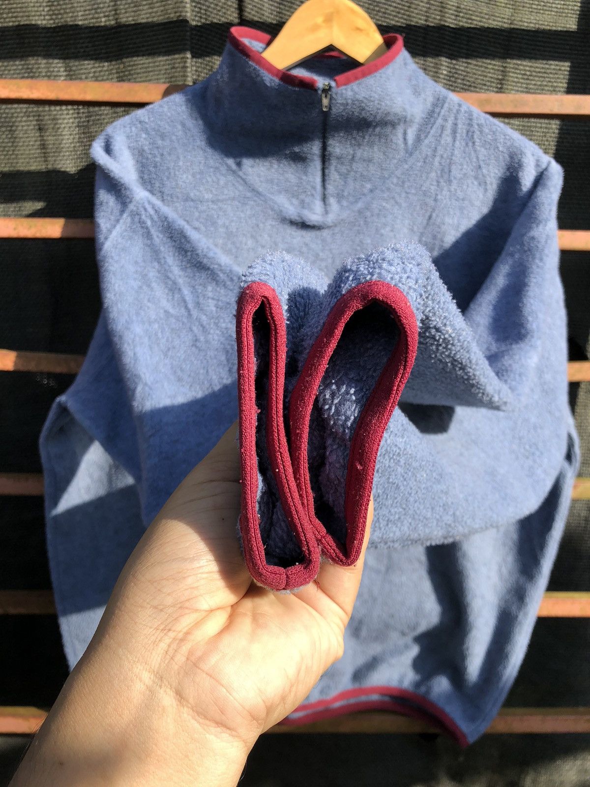 Japanese Brand Vintage MONTBELL Fleece half zipper Size US M / EU 48-50 / 2 - 3 Thumbnail