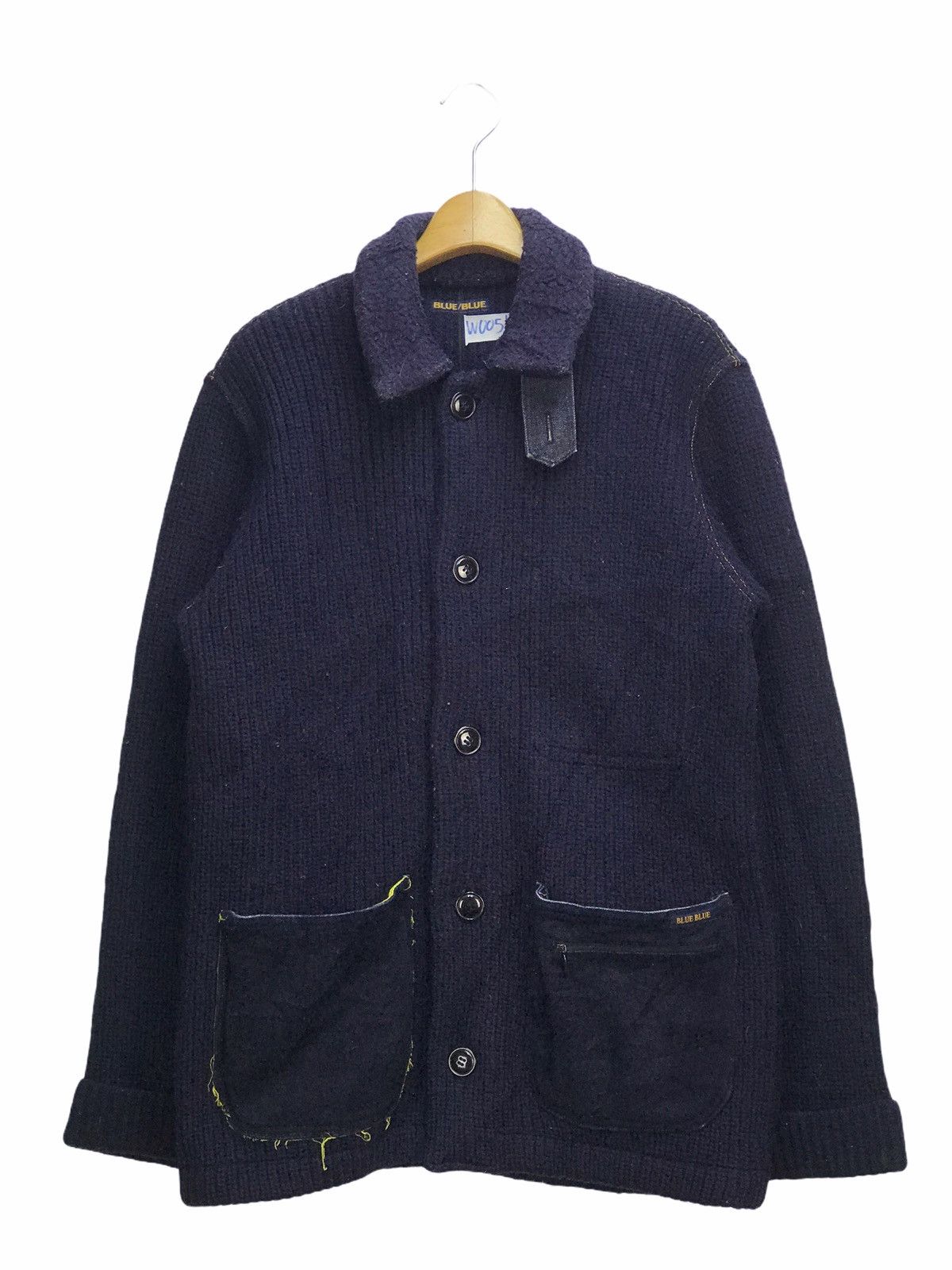 Blue Blue Japan BLUE BLUE JAPAN INDIGO WOOLY JACKET Size US M / EU 48-50 / 2 - 1 Thumbnail