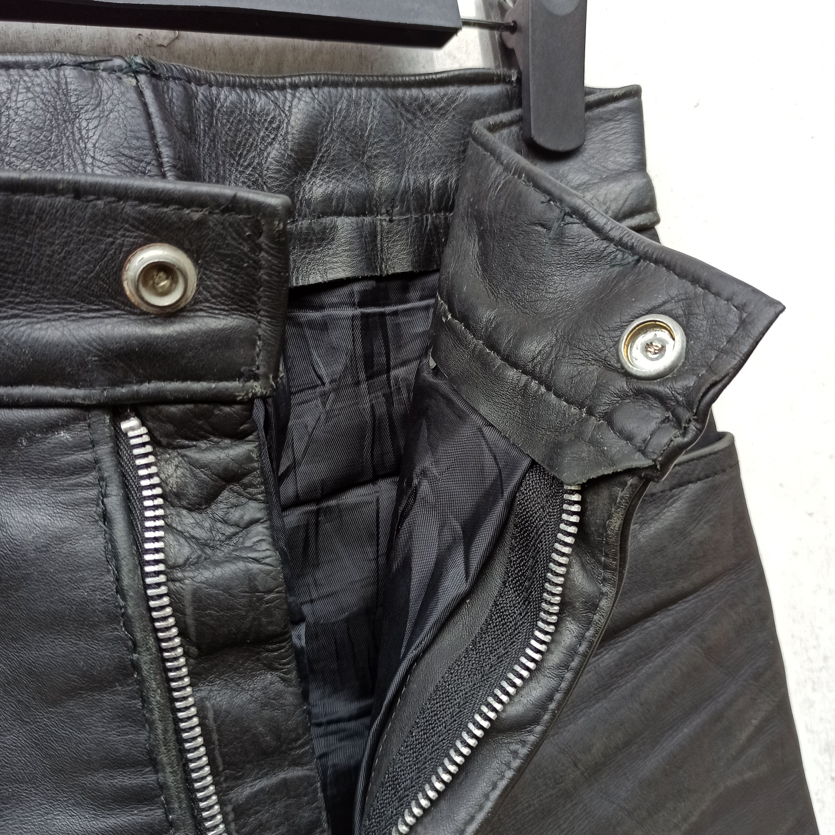 Vintage Vintage Schott N.Y.C Leather Pants Size US 28 / EU 44 - 4 Thumbnail