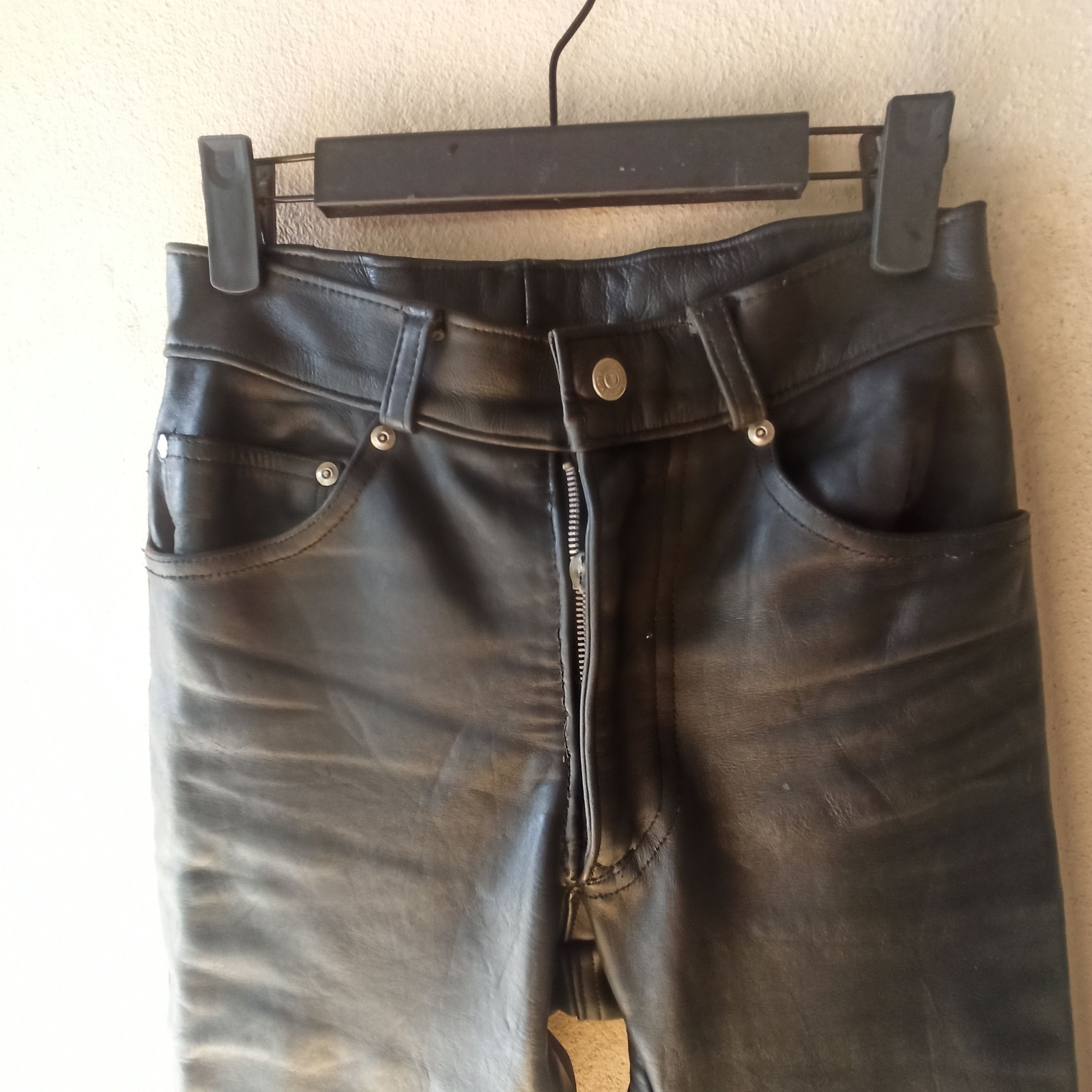 Vintage Vintage Schott N.Y.C Leather Pants Size US 28 / EU 44 - 6 Thumbnail