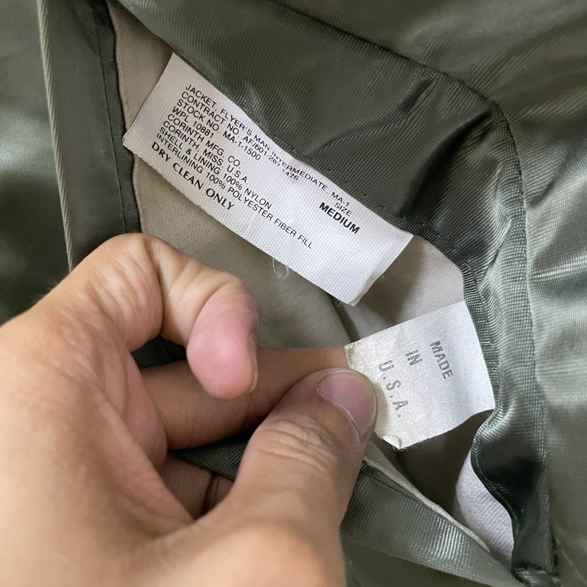 Buzz Rickson's 💥 90s CORINTH MFG MA-1 RIOT BOMBER JACKET Size US M / EU 48-50 / 2 - 9 Thumbnail