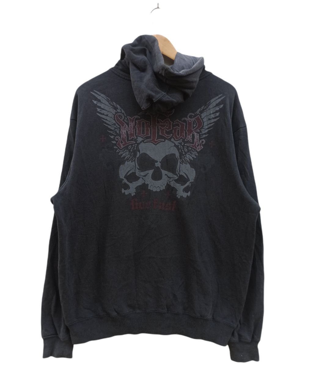 No Fear × Vintage Vintage No Fear Sun Faded Zipper Hoodie Size US XXL / EU 58 / 5 - 3 Thumbnail