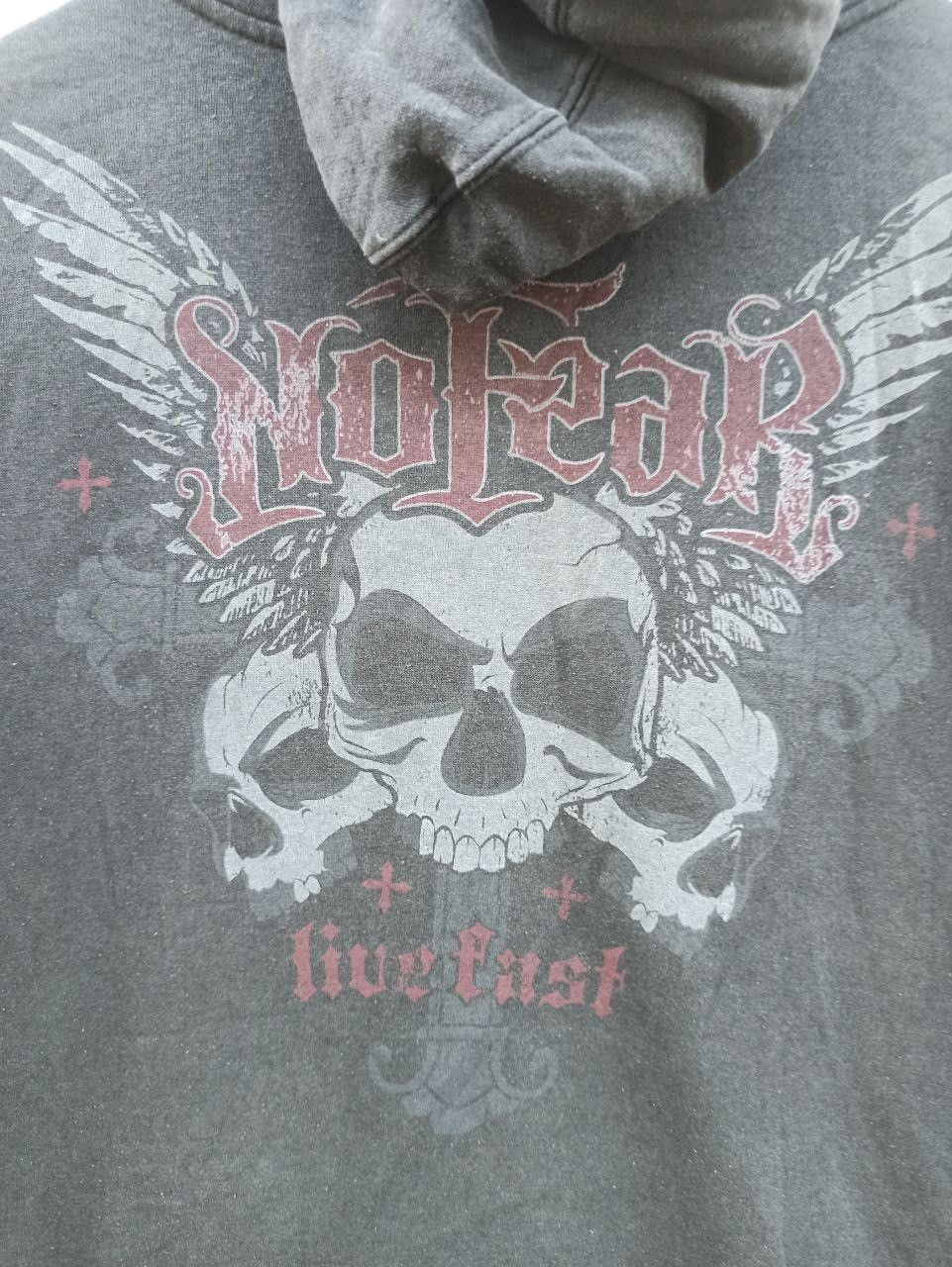 No Fear × Vintage Vintage No Fear Sun Faded Zipper Hoodie Size US XXL / EU 58 / 5 - 4 Thumbnail