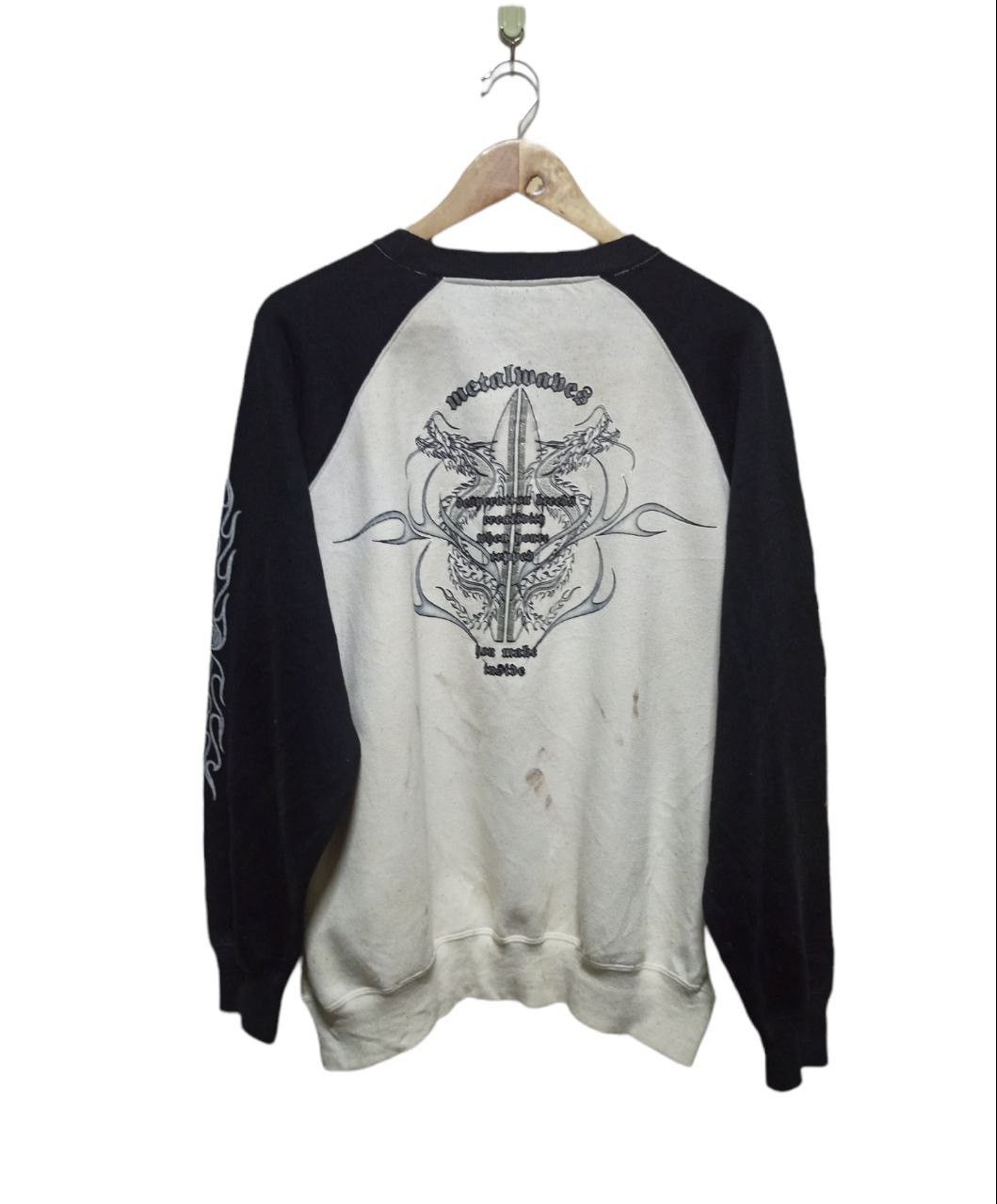 Vintage Vintage Metal Waves Sweatshirt Size US L / EU 52-54 / 3 - 2 Thumbnail