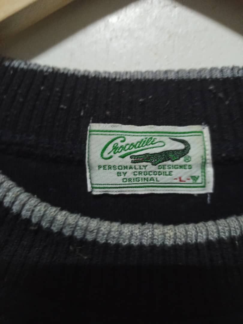 Japanese Brand × Lacoste × Vintage Vintage Crocodile Spell Out Sweashirt Size US L / EU 52-54 / 3 - 4 Thumbnail