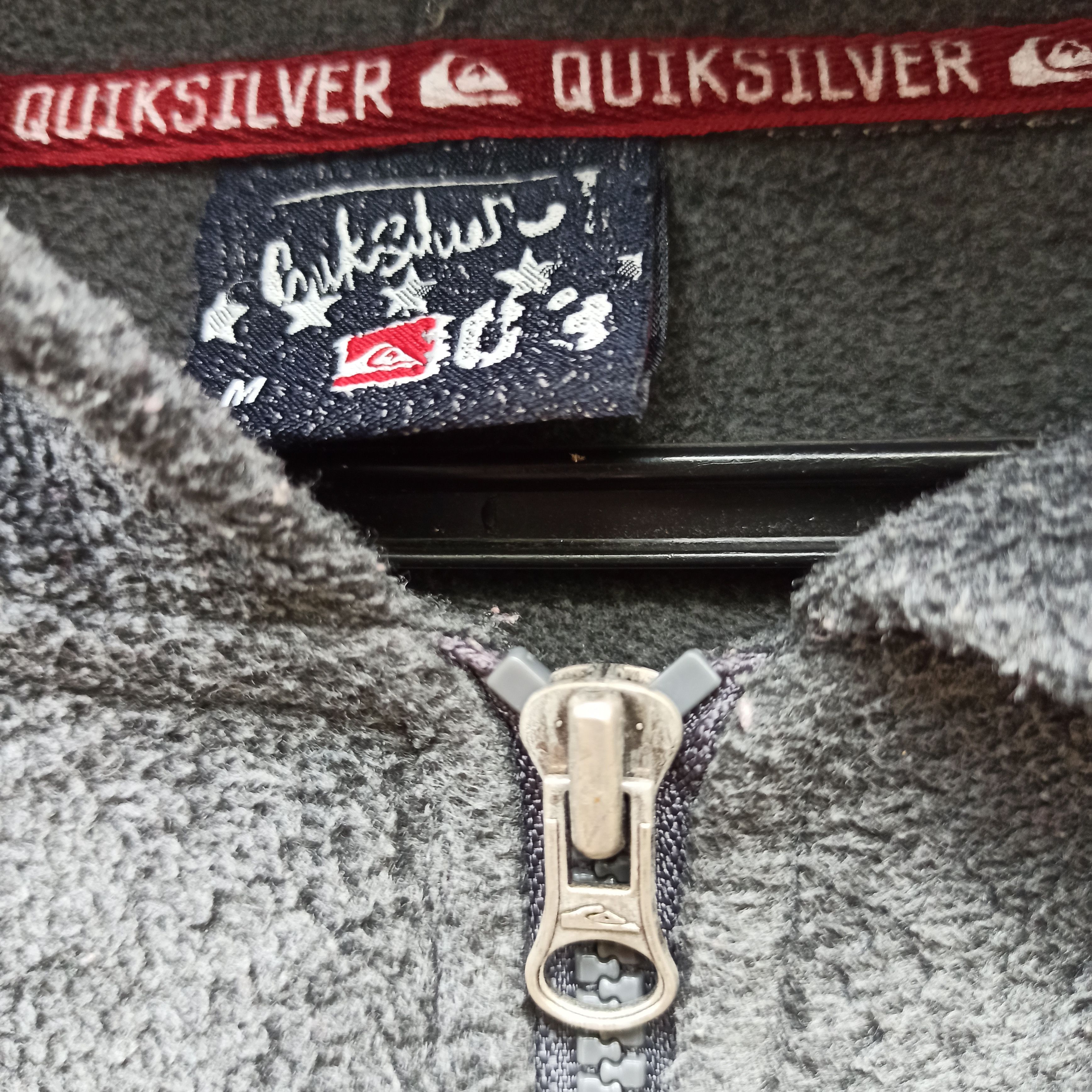 Quiksilver × Vintage Vintage Quiksilver Fleece Zipper Sweater Jacket Size US M / EU 48-50 / 2 - 4 Thumbnail