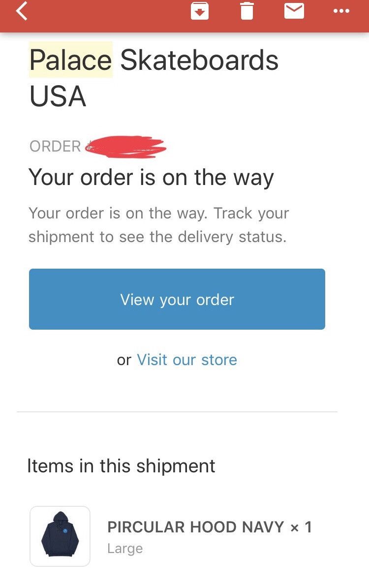 Palace Pircular Hoodie Navy Size US L / EU 52-54 / 3 - 6 Thumbnail
