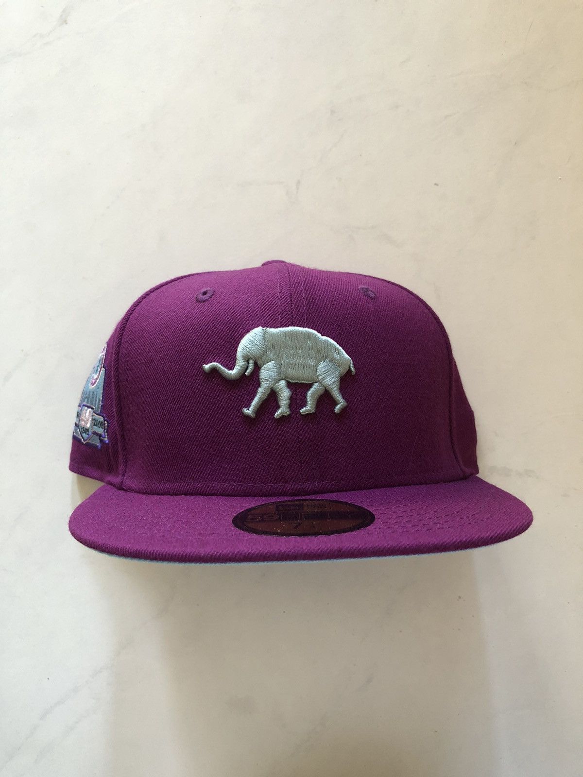 MyFitteds × New Era 7 1/4 Grape soda part 2 Oakland Athletics fitted A’s lean Size ONE SIZE - 2 Thumbnail