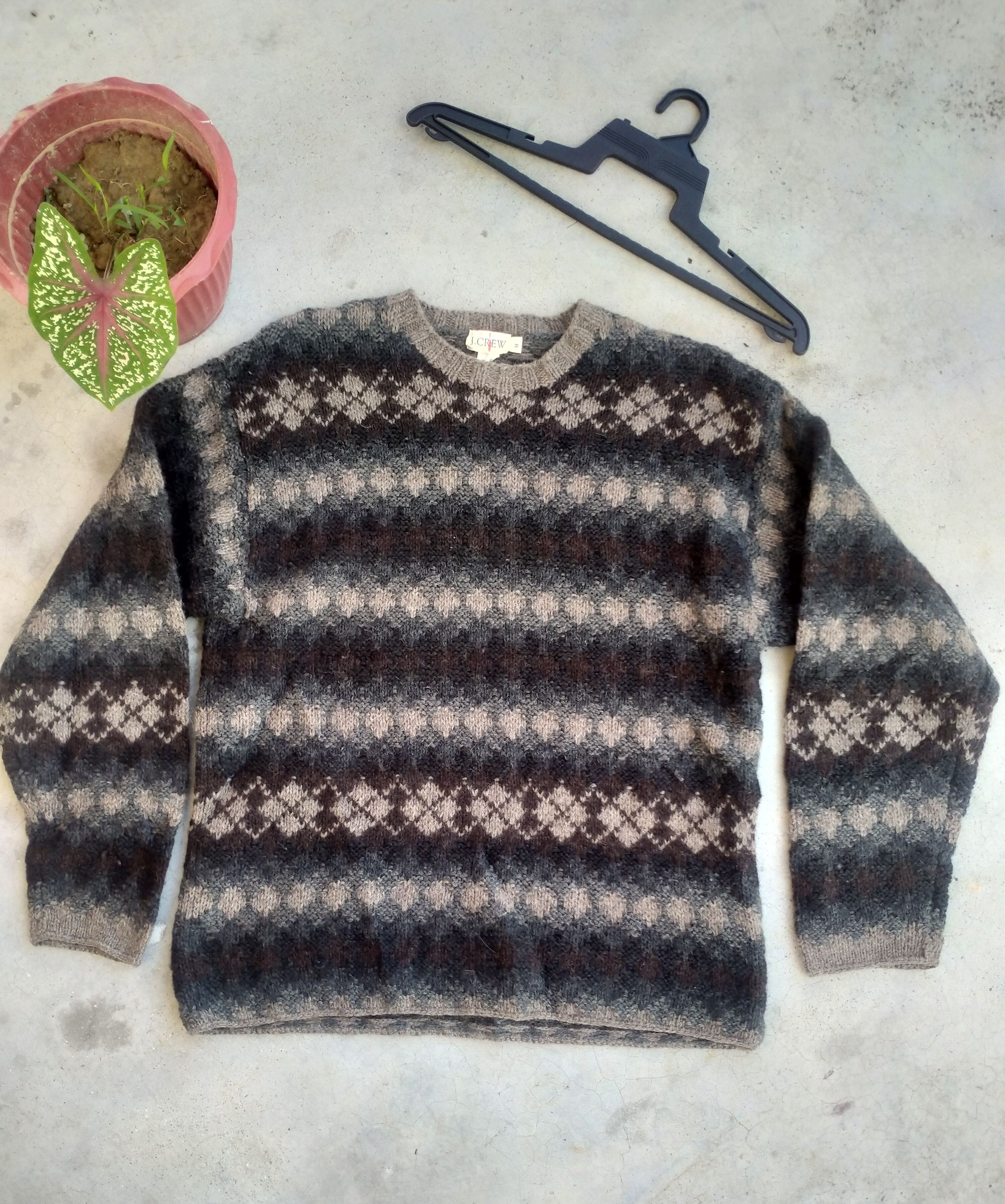 Japanese Brand J.CREW WOOL NAVITE KNIT Size US M / EU 48-50 / 2 - 1 Thumbnail