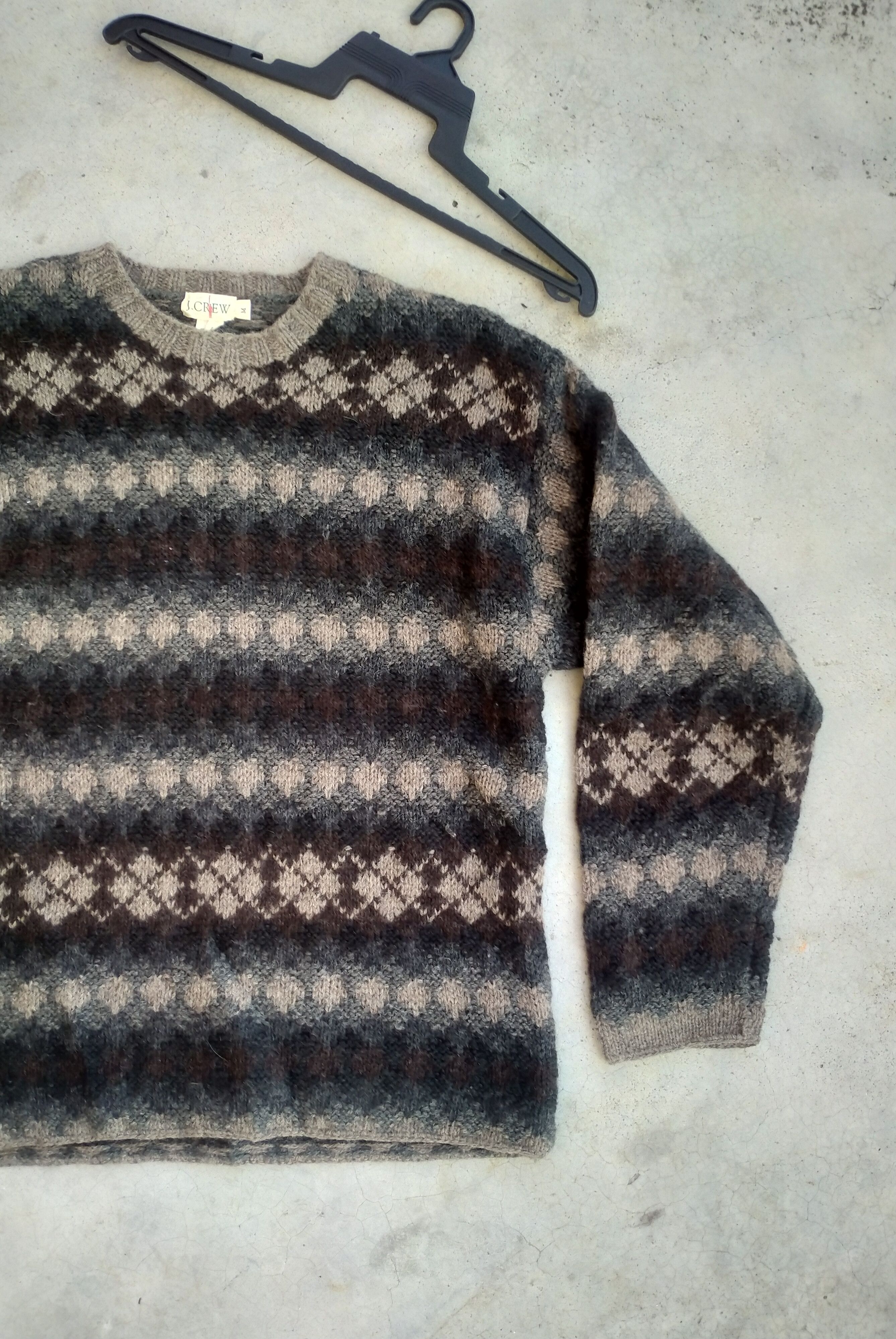 Japanese Brand J.CREW WOOL NAVITE KNIT Size US M / EU 48-50 / 2 - 2 Thumbnail