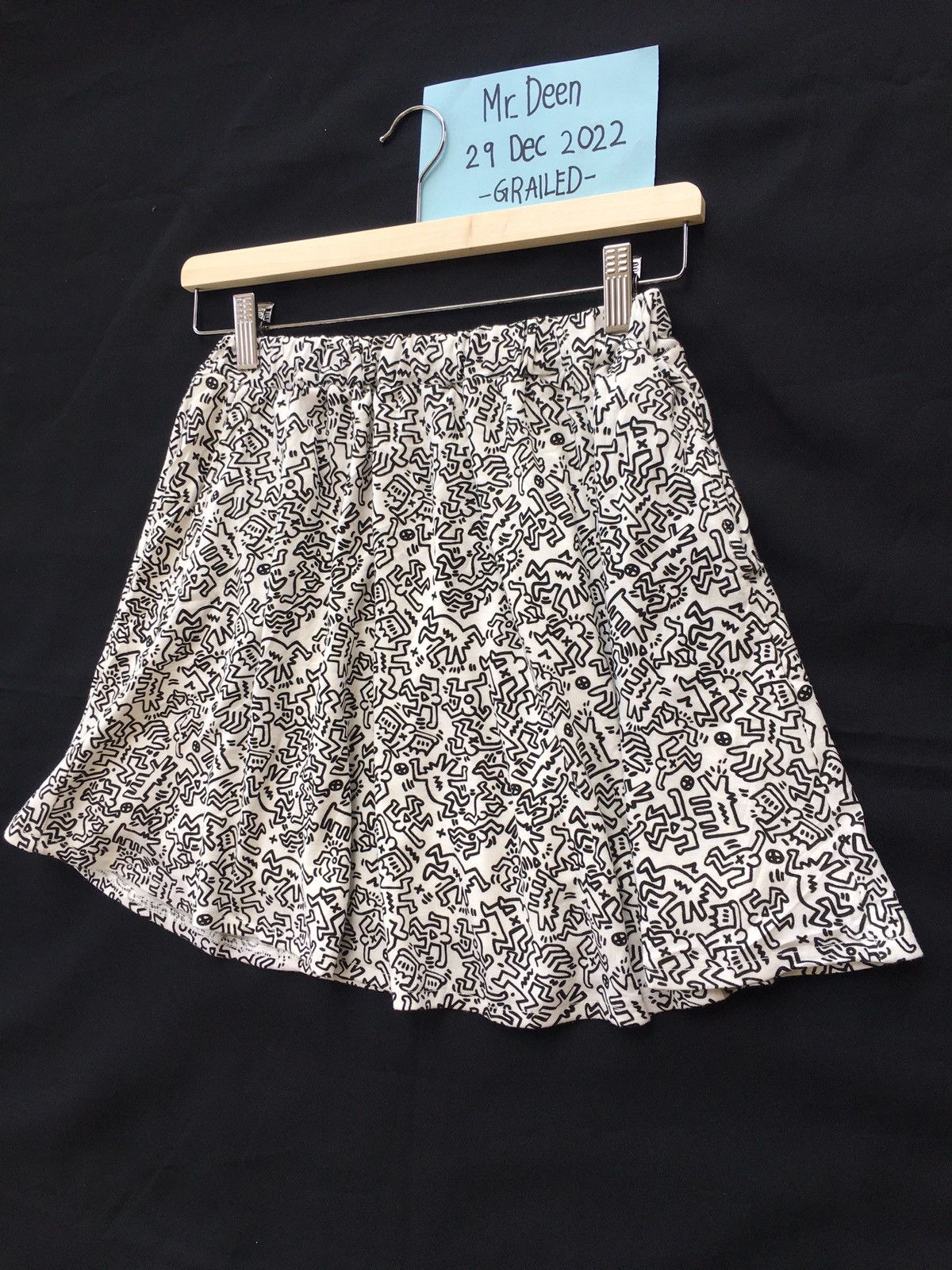 Keith Haring Rare Keith Haring Mini Skirt Size 22" - 2 Thumbnail