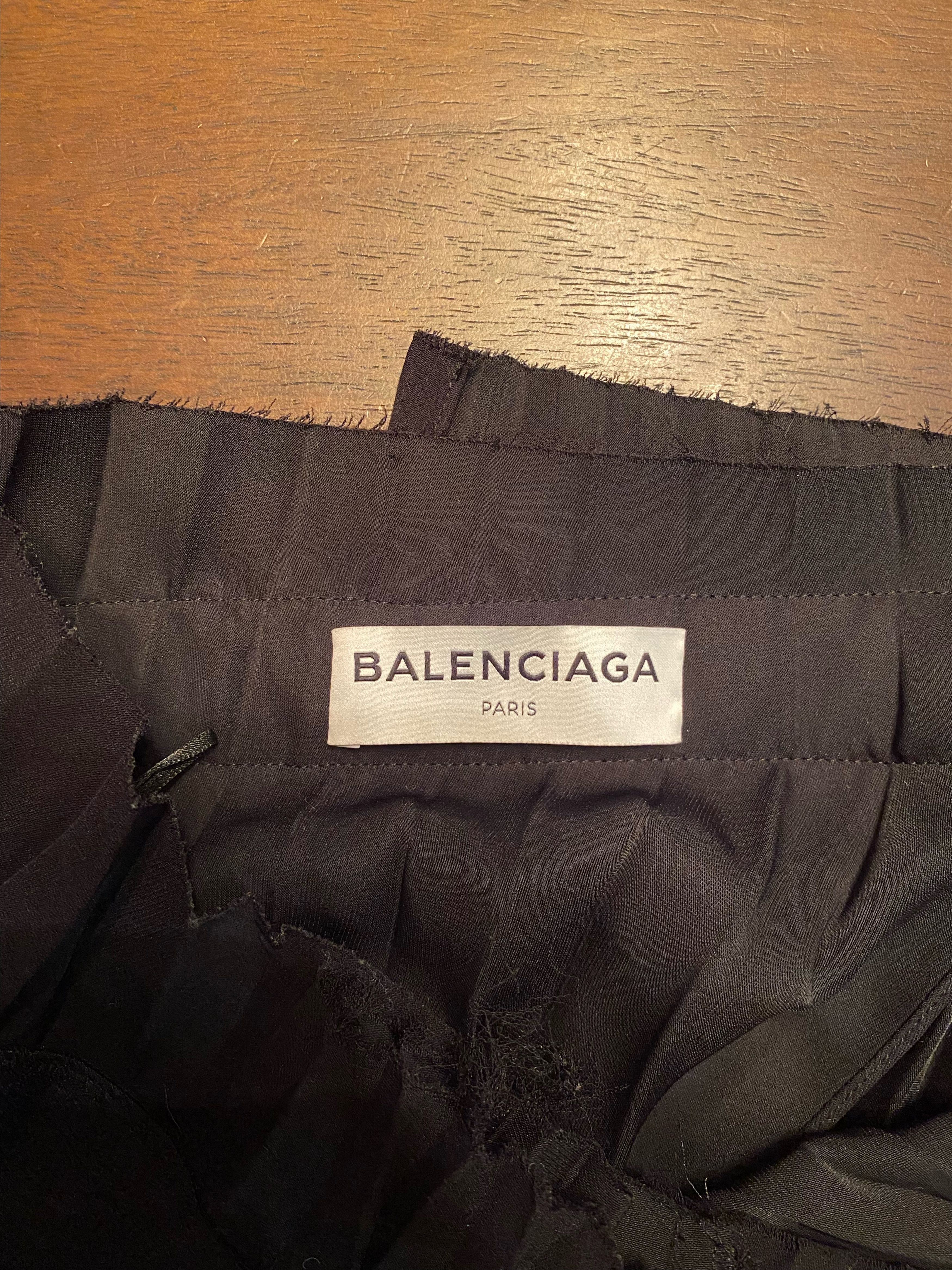 Balenciaga Balenciaga Black Fancy Pleated Skirt Size 38 Size 26" / US 2 / IT 38 - 7 Thumbnail