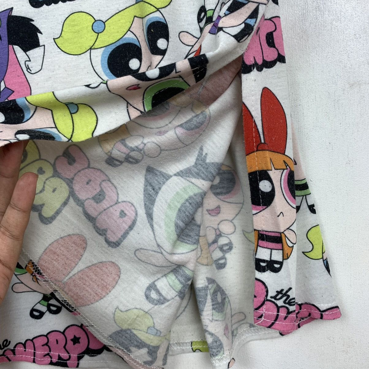 Cartoon Network All Overprint The Powerpuff Girls X Acdc Rag Tshirt Oversize Size L / US 10 / IT 46 - 4 Thumbnail