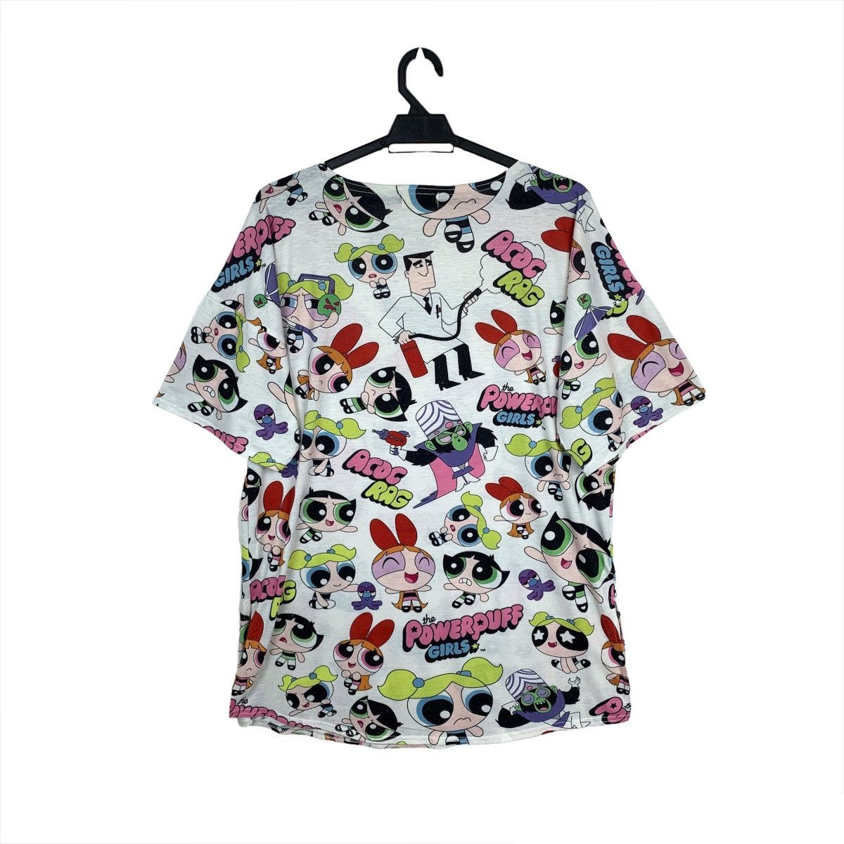 Cartoon Network All Overprint The Powerpuff Girls X Acdc Rag Tshirt Oversize Size L / US 10 / IT 46 - 2 Thumbnail