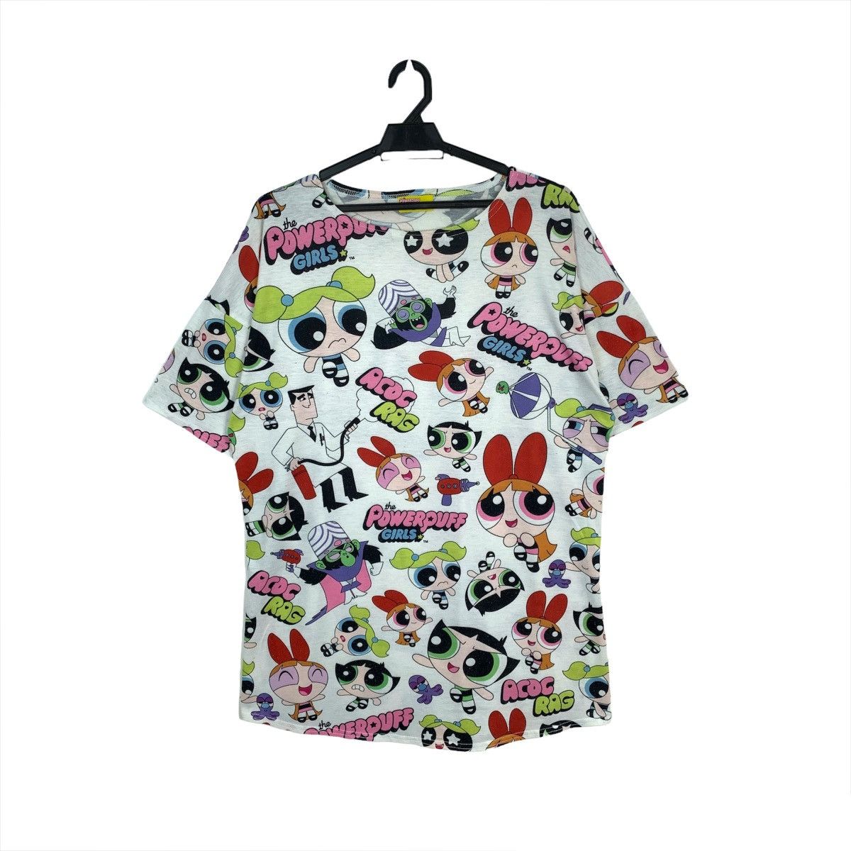 Cartoon Network All Overprint The Powerpuff Girls X Acdc Rag Tshirt Oversize Size L / US 10 / IT 46 - 1 Thumbnail