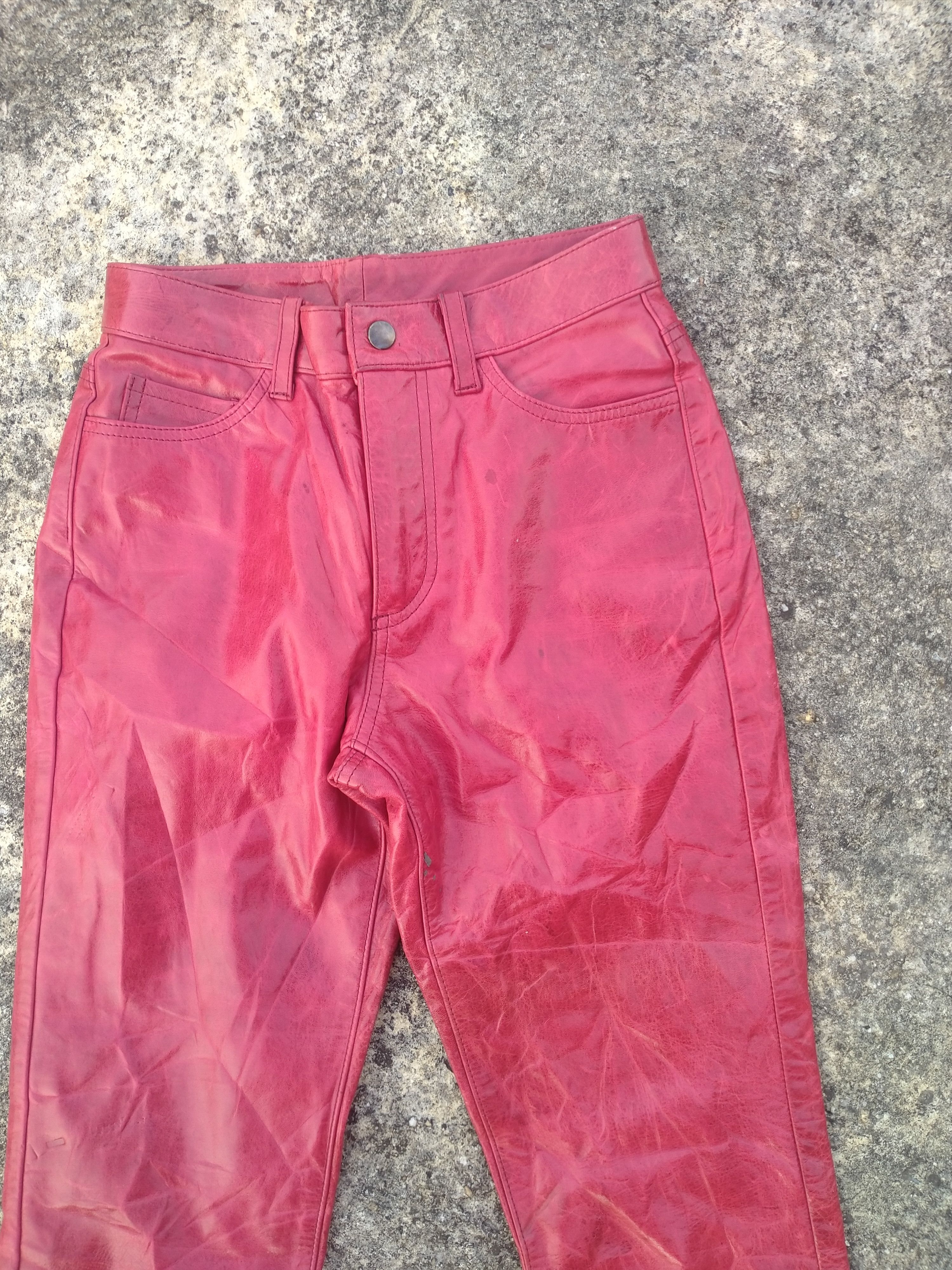 Japanese Brand SPECIAL LEATHER FACTORY HORSE LEATHER PANT Size US 26 / EU 42 - 2 Thumbnail