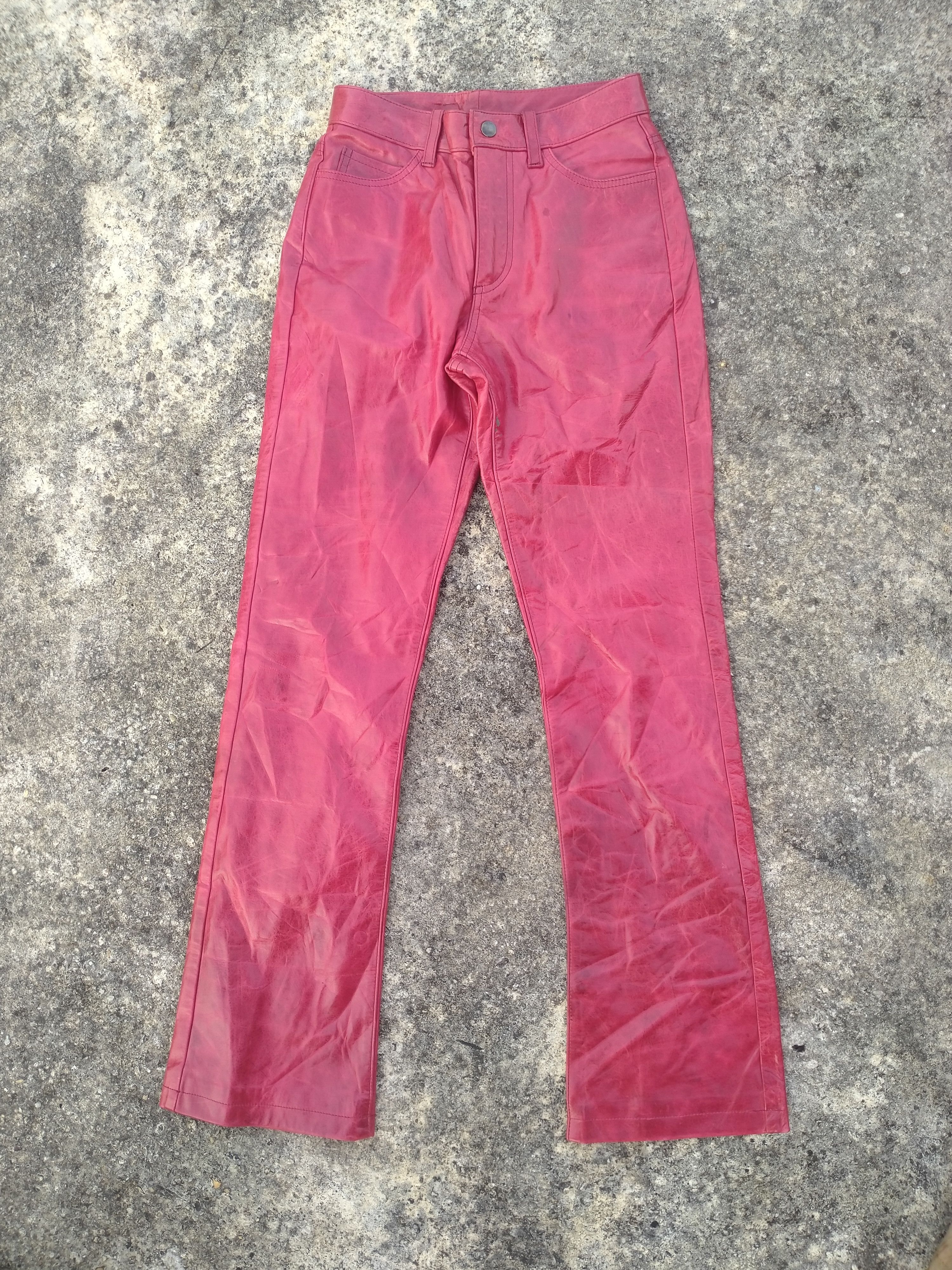 Japanese Brand SPECIAL LEATHER FACTORY HORSE LEATHER PANT Size US 26 / EU 42 - 1 Thumbnail