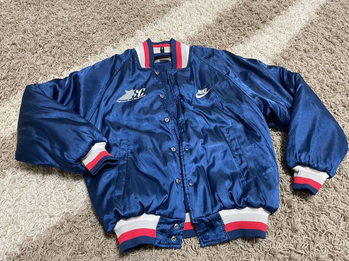 Nike Rare Vintage Nike Supreme Court 90s Bomber Baseball Jacket