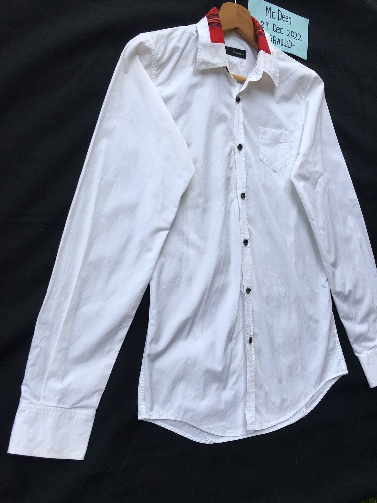 Dsquared2 Rare Vintage Dsquared2 White Collar Shirt Size US S / EU 44-46 / 1 - 4 Thumbnail