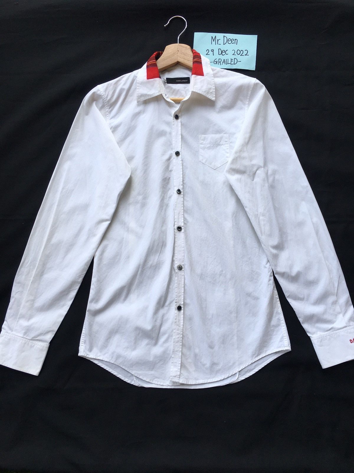 Dsquared2 Rare Vintage Dsquared2 White Collar Shirt Size US S / EU 44-46 / 1 - 2 Thumbnail