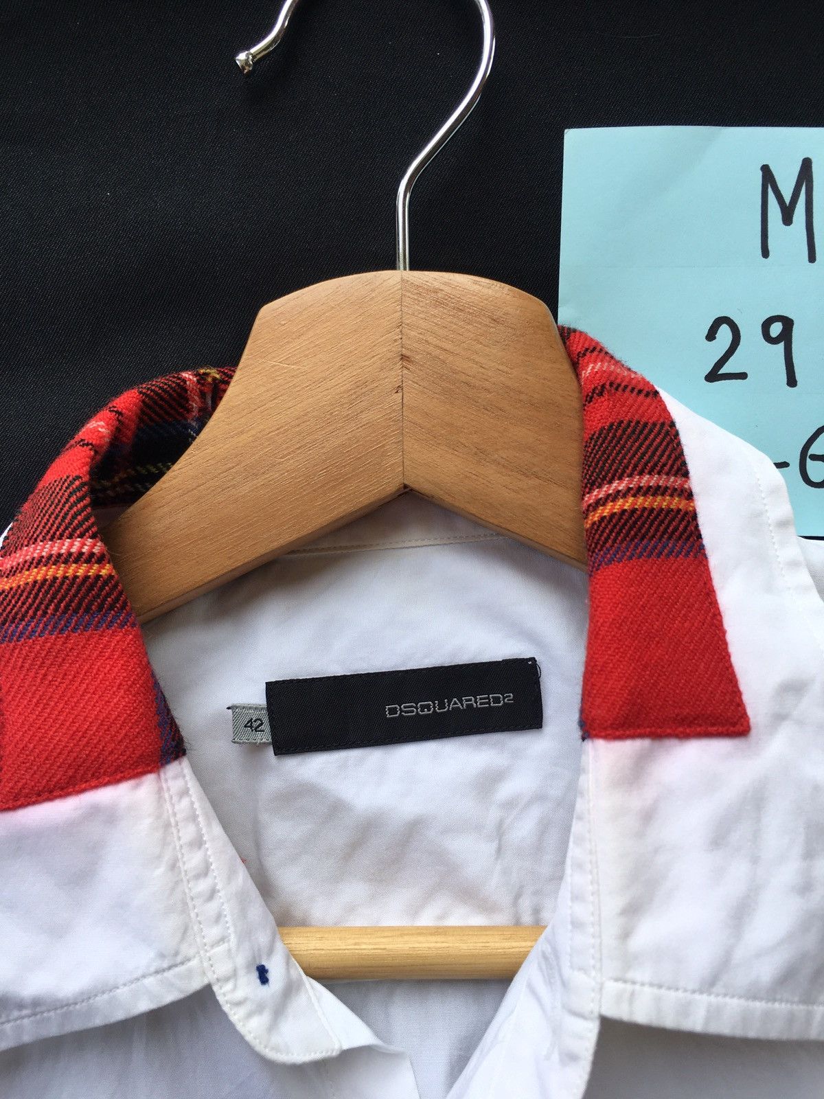 Dsquared2 Rare Vintage Dsquared2 White Collar Shirt Size US S / EU 44-46 / 1 - 5 Thumbnail
