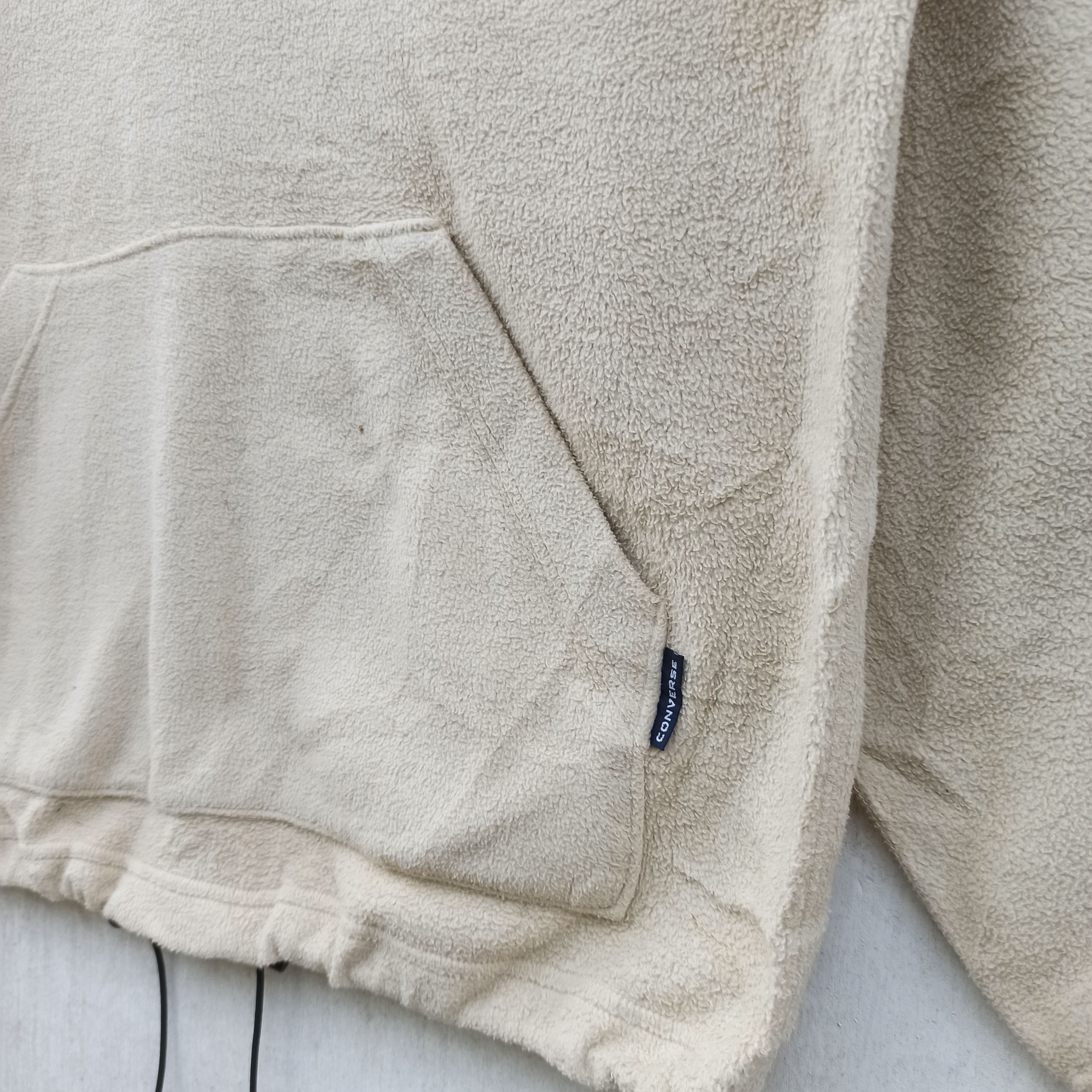 Converse × Vintage Vintage Converse Half Zipper Fleece Hoodie Size US M / EU 48-50 / 2 - 7 Thumbnail