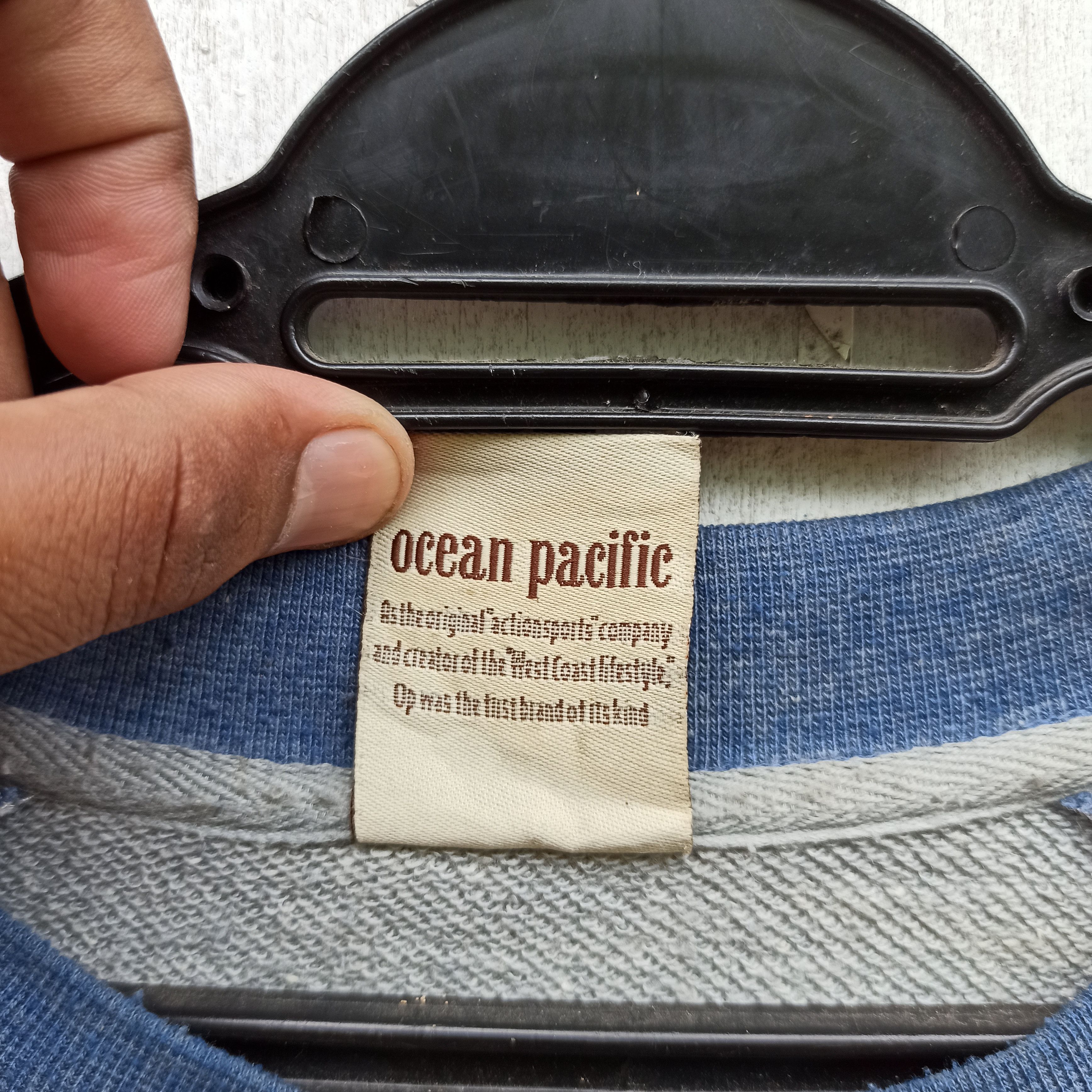 Ocean Pacific × Sun Surf × Vintage Vintage Ocean Pacific OP Big Logo Sweatshirt Size US L / EU 52-54 / 3 - 6 Thumbnail